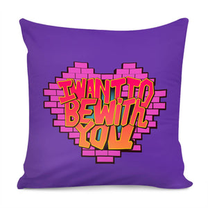 Love Slogan Pillow Cover