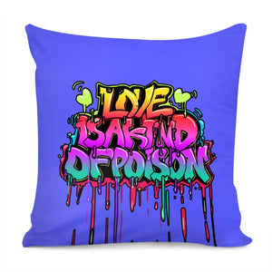 Love Slogan Pillow Cover