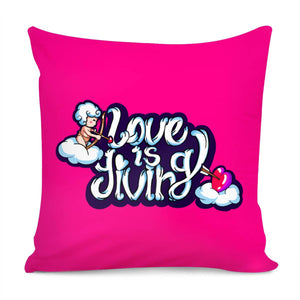 Love Slogan Pillow Cover