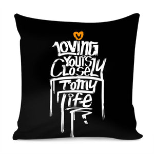 Love Slogan Pillow Cover