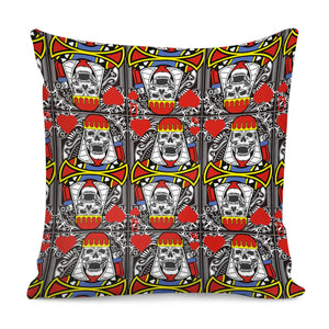 Queen Of Hearts Q Pillow Cover