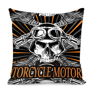 Motorcycle Pillow Cover