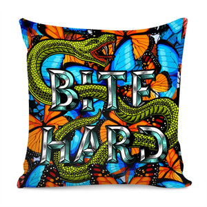 Snake And Butterfly Pillow Cover