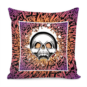 Graffiti Skull Pillow Cover