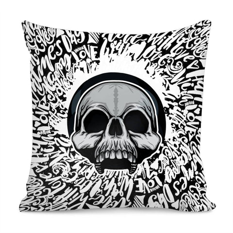 Image of Graffiti Skull Pillow Cover