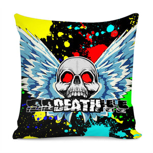 Graffiti Skull Pillow Cover