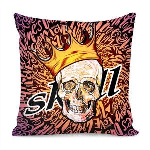 Graffiti Skull Pillow Cover