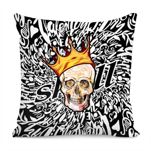 Graffiti Skull Pillow Cover