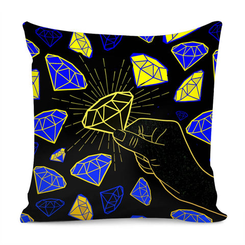 Image of Hand And Diamond Pillow Cover