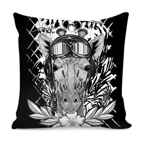 Image of Pilot And Giraffe Pillow Cover