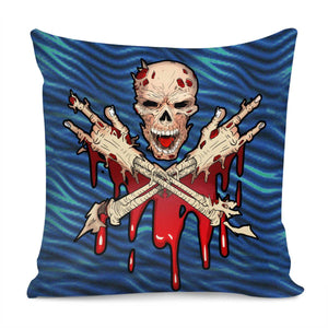 Human Skeleton Pillow Cover