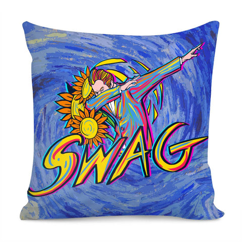 Image of Creative Van Gogh Illustration Pillow Cover