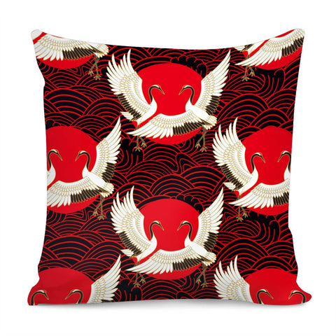 Image of Crane Pillow Cover