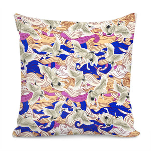 Crane Pillow Cover