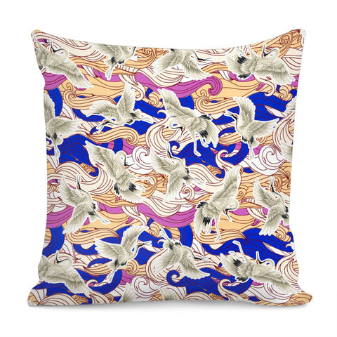 Image of Crane Pillow Cover