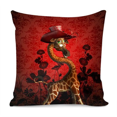 Image of Cute Giraffe Pillow Cover