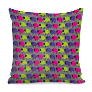 Colourful Sheep Pillow Cover