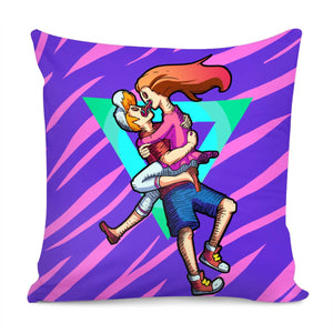 Couple Graffiti Pillow Cover