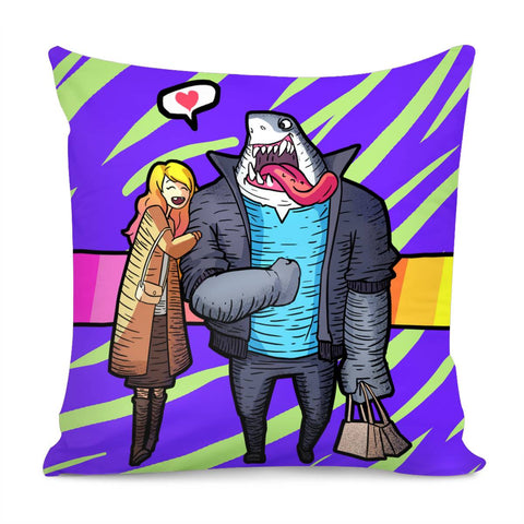Image of Lovers Illustration Pillow Cover