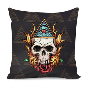 Human Skeleton Pillow Cover