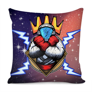 Boxing Astronaut Pillow Cover