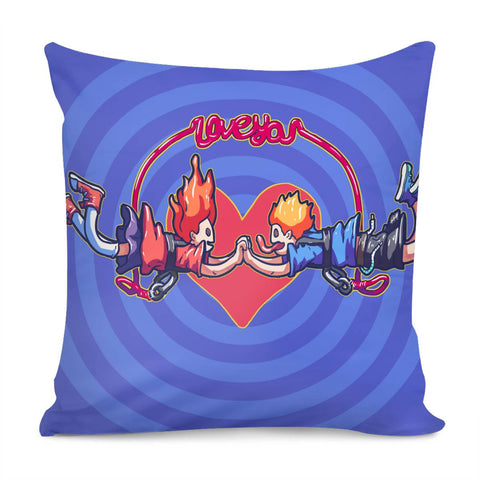 Image of Creative Love Illustration Pillow Cover