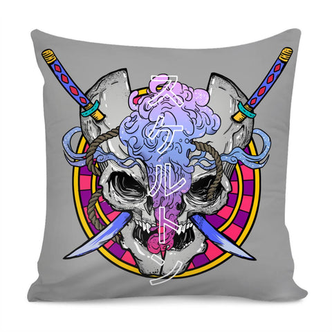 Image of Skull Pillow Cover