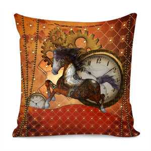 Steampunk Horse Pillow Cover