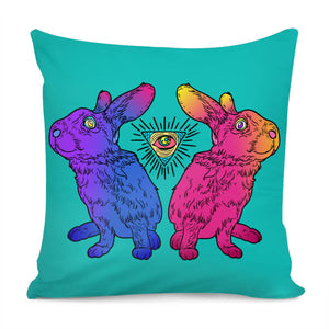 Rabbit Pillow Cover