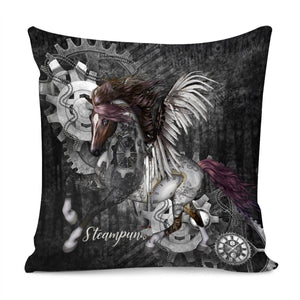 Awesome Steampunk Horse Pillow Cover