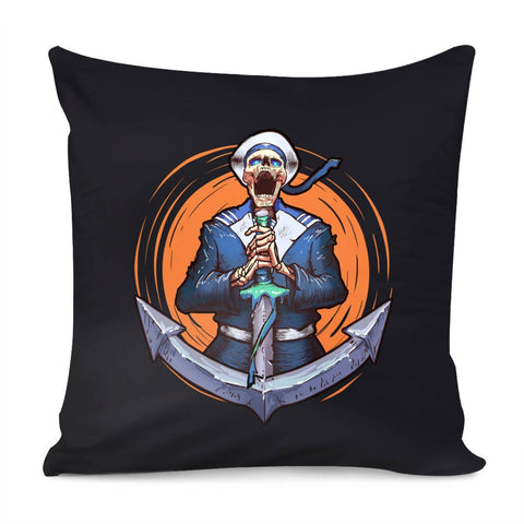 Image of Skull Soldier Pillow Cover