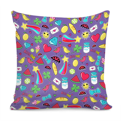 Image of Love Sticker Pillow Cover