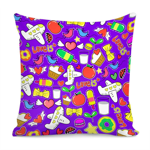 Image of Love Sticker Pillow Cover