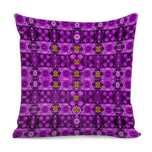 Decorative Purple Floral Pillow Cover