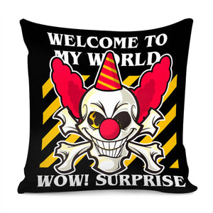 Clown Pillow Cover