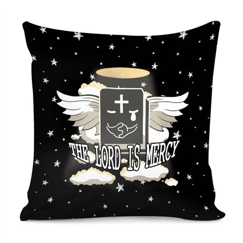 Image of Bible And Wings And Clouds And Starry Sky Pillow Cover