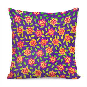 Funky Flowers Pillow Cover