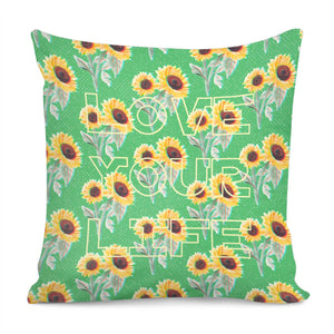 Sunflower Pillow Cover