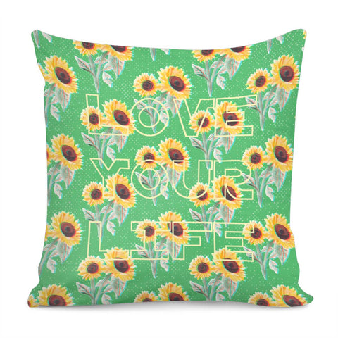 Image of Sunflower Pillow Cover