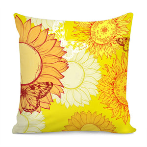 Sunflower Pillow Cover