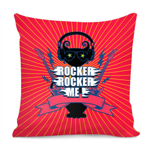 Rock Cat Pillow Cover