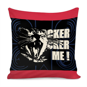 Rock Cat Pillow Cover