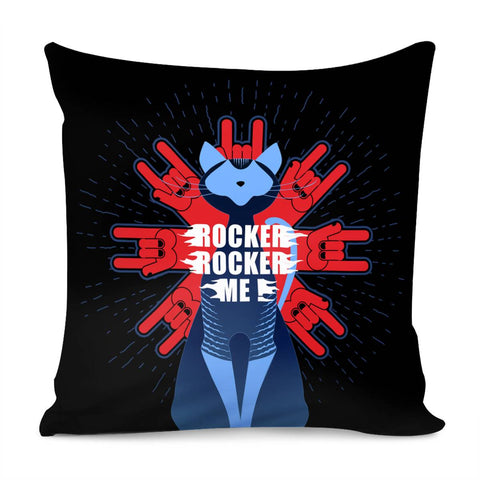 Image of Rock Cat Pillow Cover