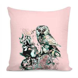 Spring Owl Pillow Cover