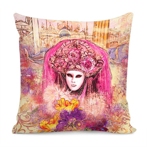 Golden Venice Pillow Cover