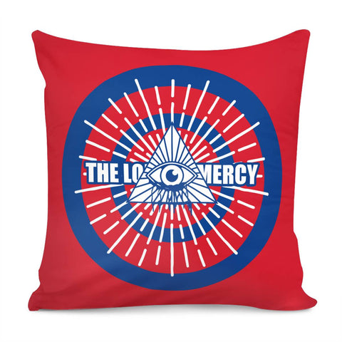 Image of Bible Triangle Eye And Ring And Light And Font Pillow Cover