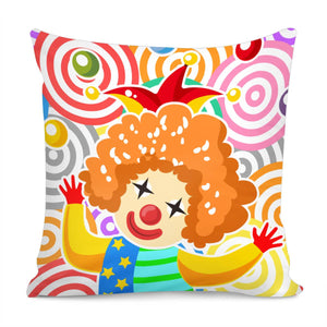 Clown Pillow Cover