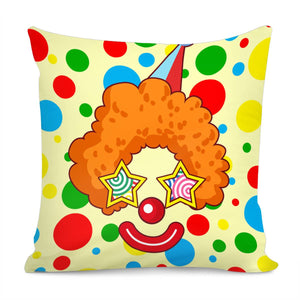 Clown Pillow Cover