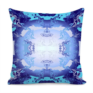 Blue Pillow Cover