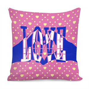 Love And Fonts And Hands And Spots Pillow Cover